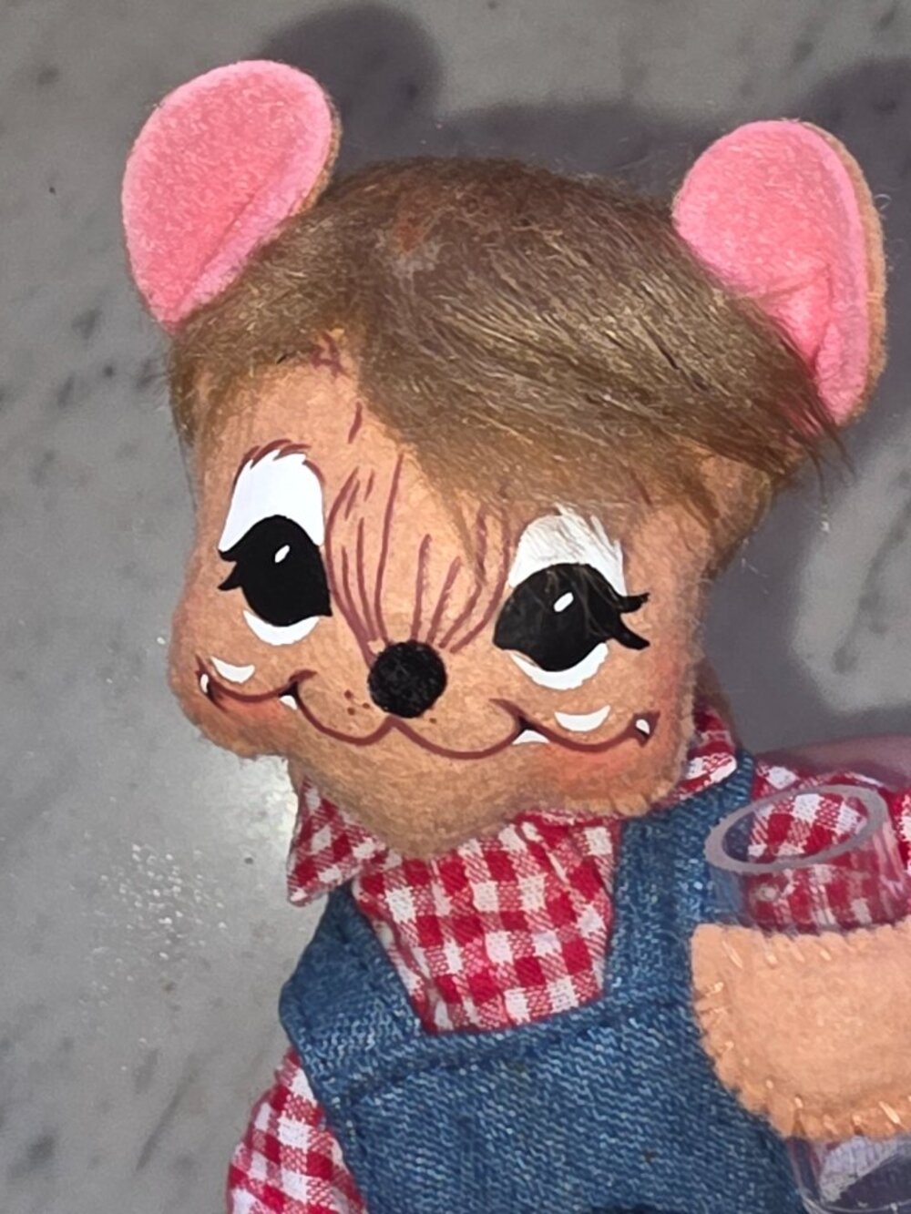 Annalee 2010 Apple Cider Mouse Doll w/ Spigot Apple Harvest Fall Farmhouse Decor